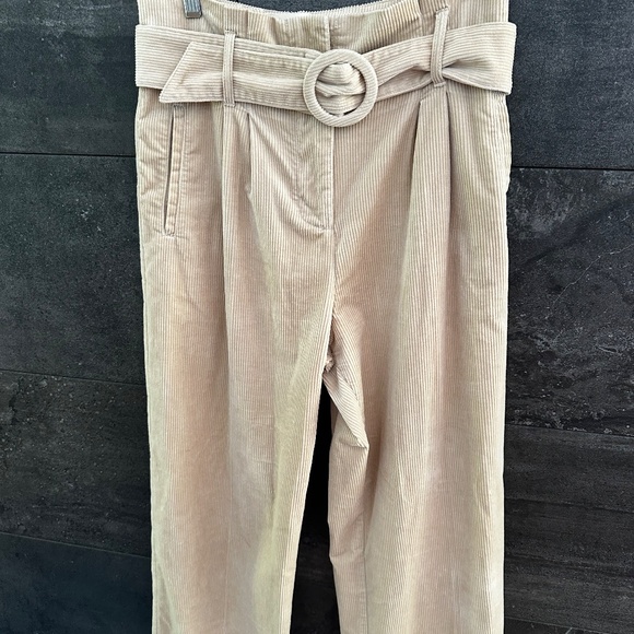 Sezane Cream High-Waisted Trousers - Picture 6 of 12